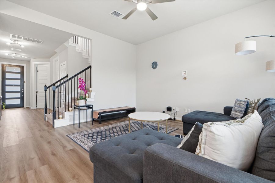 Furnished interior view inside a new home in University Heights, Round Rock (Image 24).