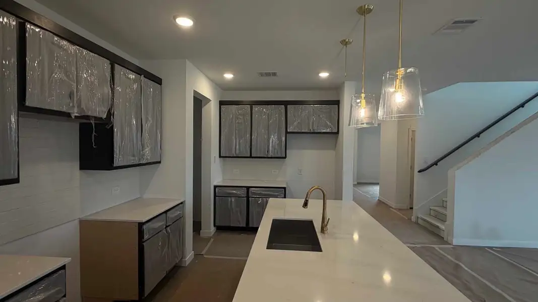 Kitchen Construction Progress featuring the Oxford Collection