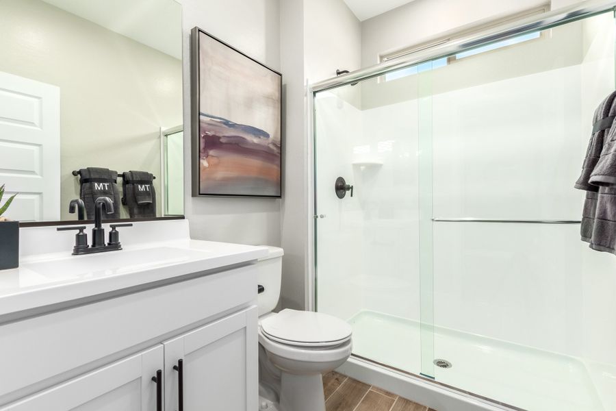 Representative furnished interior of a home built from the 40R3 by Taylor Morrison in Rancho Mercado, Surprise (Image 30).