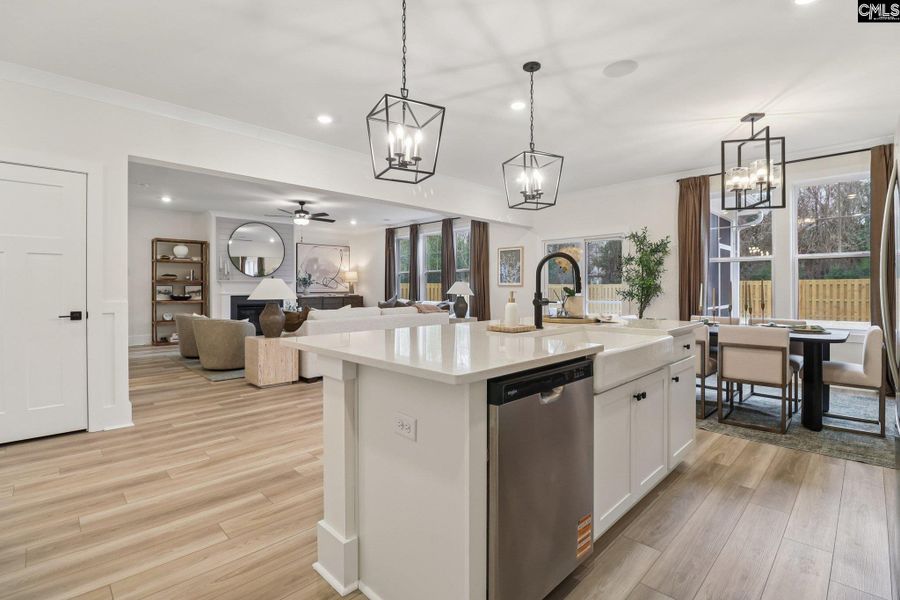 Furnished interior view inside a new home in Boykin Hills, Chapin (Image 7).