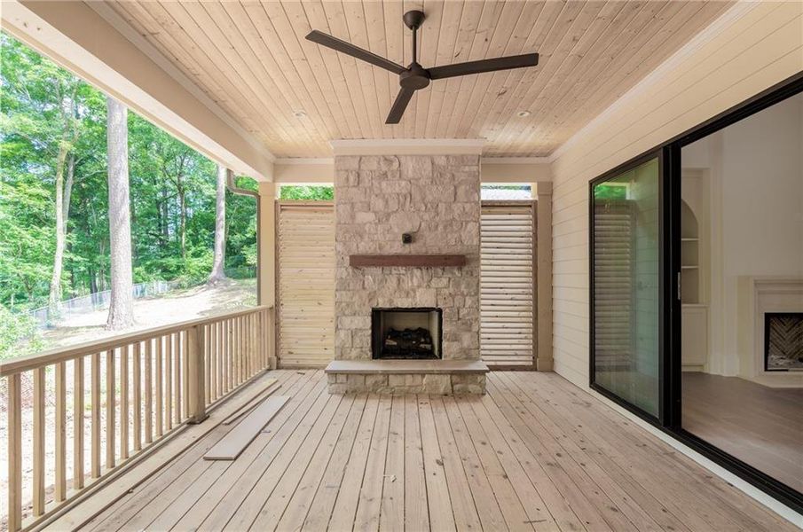 Exterior details and patio area of a home in , Atlanta (Image 3). Exterior details and patio area of a home in , Atlanta (Image 3).