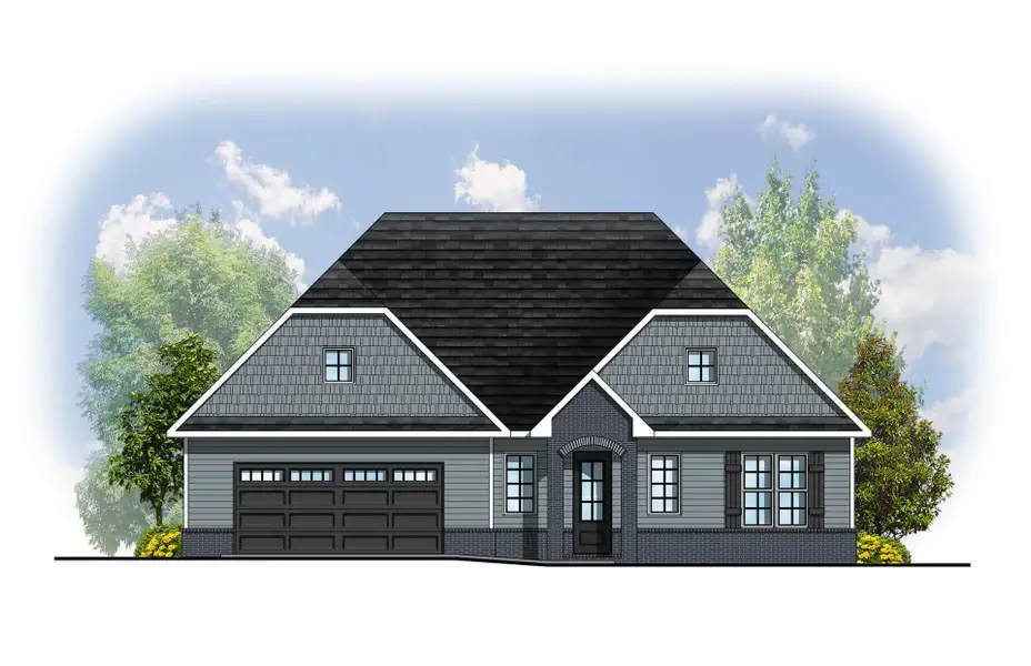 Representative rendering of the exterior for the Laurel I by Cook Bros. Homes (Image 13).