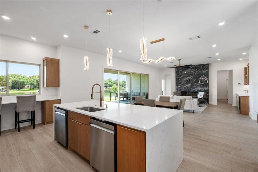 Furnished interior view inside a new home in , Malakoff (Image 6).