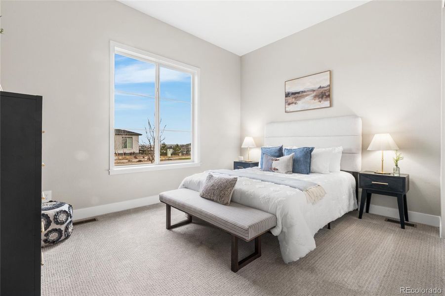 Furnished interior view inside a new home in Hilltop at Inspiration, Aurora (Image 8).