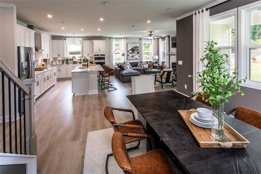 Furnished interior view inside a new home in Hopewell Reserve, Cumming (Image 6). Furnished interior view inside a new home in Hopewell Reserve, Cumming (Image 6).