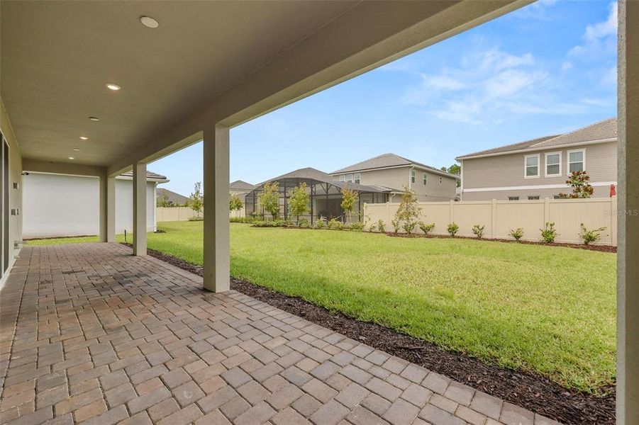Exterior details and patio area of a home in Palms at Windermere, Windermere (Image 3). Exterior details and patio area of a home in Palms at Windermere, Windermere (Image 3).