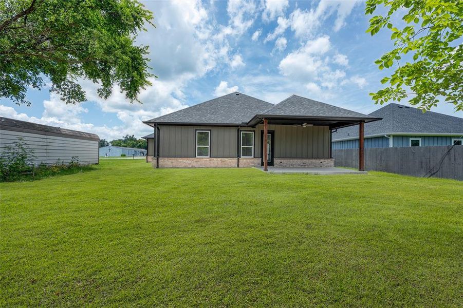 Front exterior of a new home in , Tool, TX, highlighting curb appeal (Image 23). Front exterior of a new home in , Tool, TX, highlighting curb appeal (Image 23).