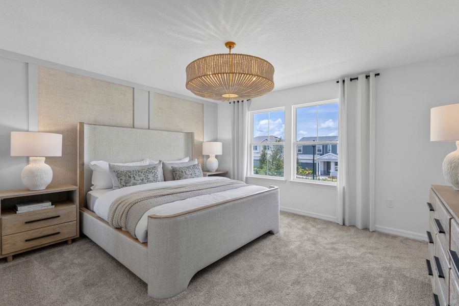 Representative furnished interior of a home built from the Haddock by Pulte Homes in Lakehaven Estates, Clermont (Image 9).