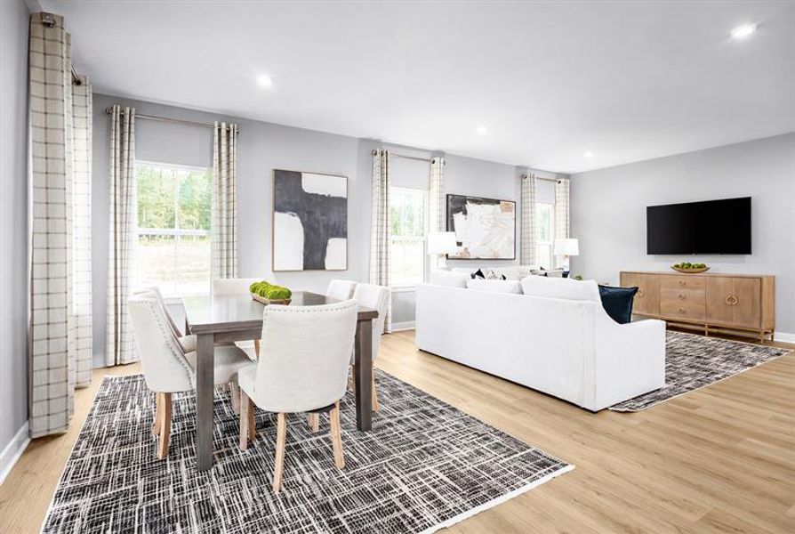 Furnished interior view inside a new home in The Retreat at Bridle Creek, White House (Image 6).