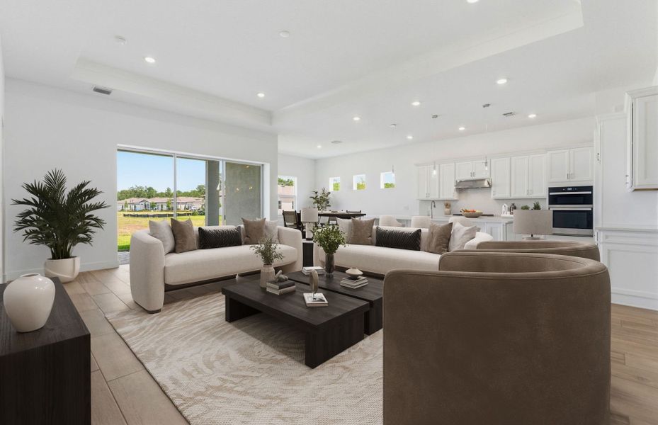 Furnished interior view inside a new home in Del Webb River Reserve, Spring Hill (Image 8).