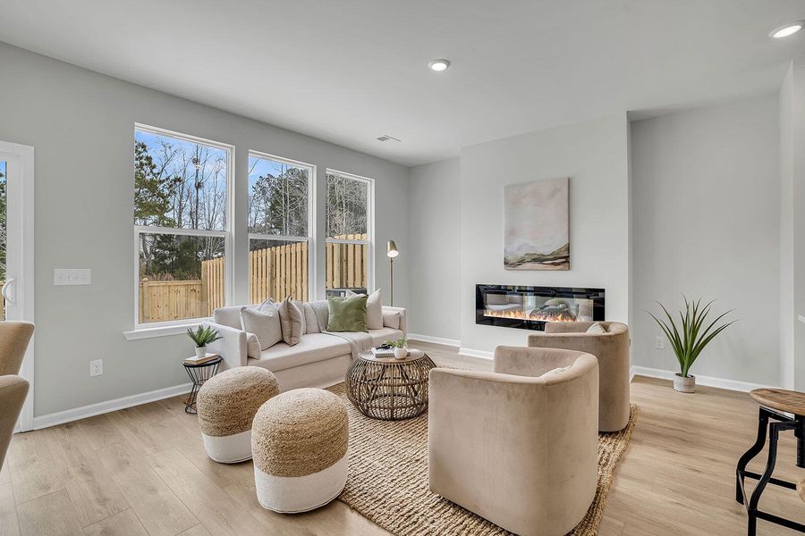 Furnished interior view inside a new home in Pineland Preserve, Summerville (Image 5).