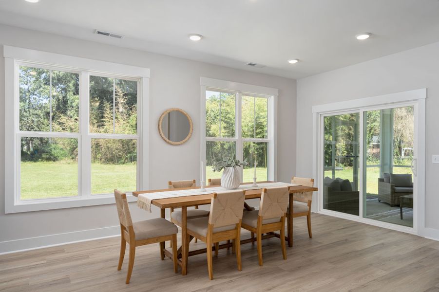 Furnished interior view inside a new home in The Bluffs at Lake Waccamaw, Lake Waccamaw (Image 35).