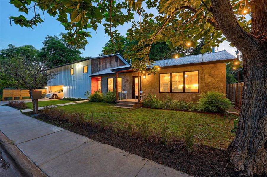 Ask me about the ingenious Shou Sugi Ban Japanese treatment on the north and south facades of this home!94 San Saba St Austin TX 78702 MLS# 7207900