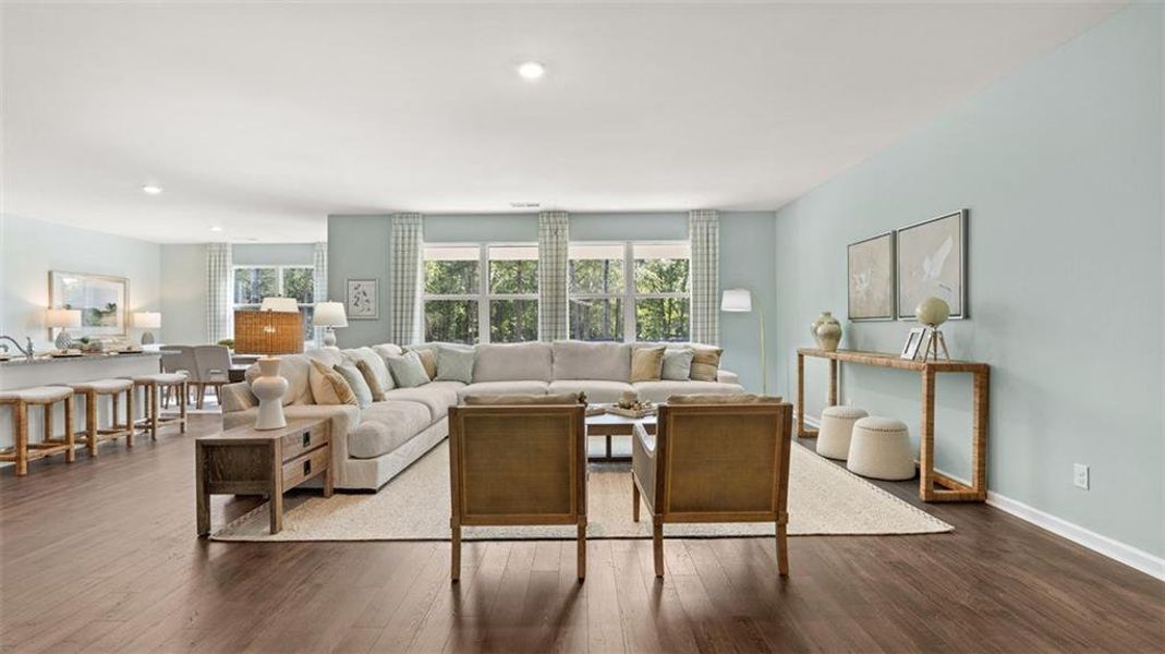 Furnished interior view inside a new home in Preserve at Dove Creek, Statham (Image 15).