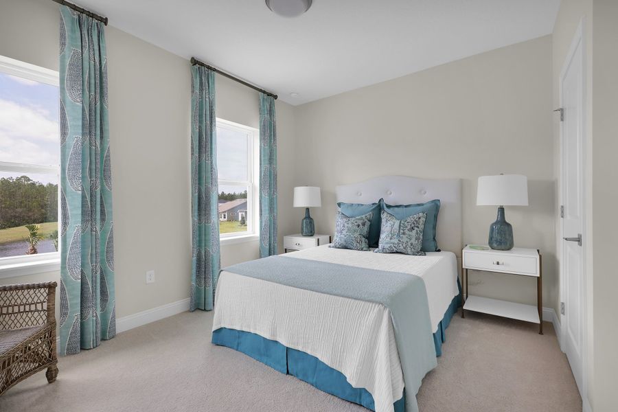 Representative furnished interior of a home built from the Sawyer by Riverside Homes in Mariposa at EverRange, Jacksonville (Image 18).