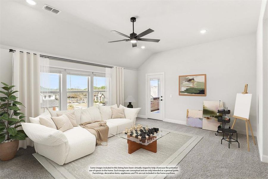 Furnished interior view inside a new home in Ridgepoint, Midlothian (Image 18).
