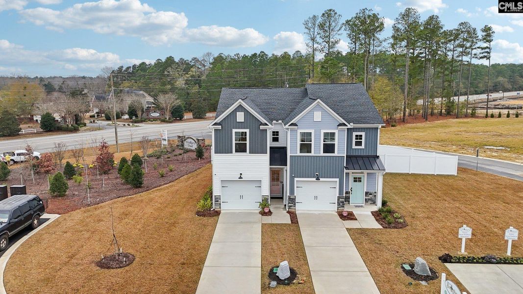 Front exterior of a new home in Walker’s Trail, Lexington, SC, highlighting curb appeal (Image 30). Front exterior of a new home in Walker’s Trail, Lexington, SC, highlighting curb appeal (Image 30).