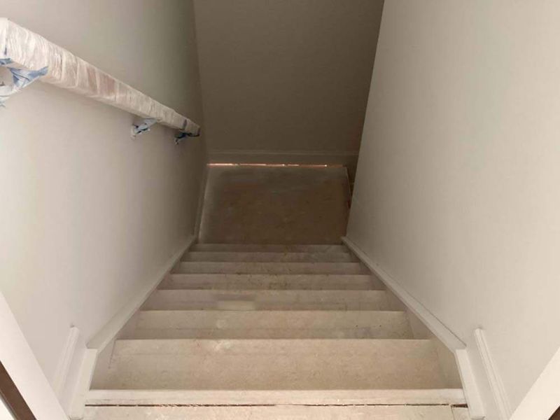 Stairs to Basement Construction Progress