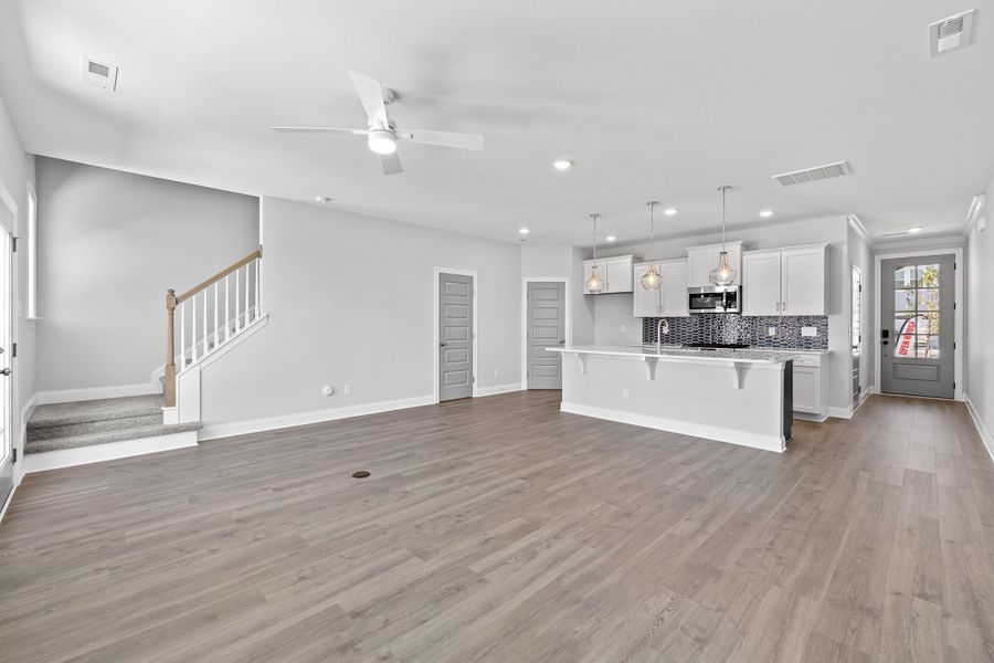 Representative unfurnished interior of a home built from the The Hemlock by RobuckHomes in Kennebec Crossing, Angier (Image 28).