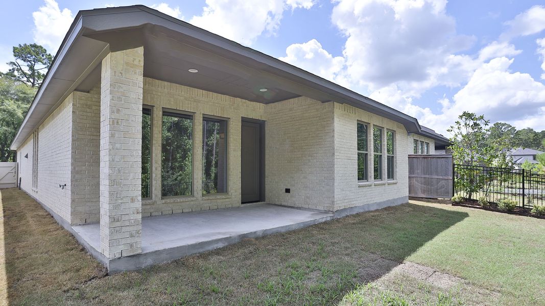 Exterior details and patio area of a home in Audubon, Magnolia (Image 2). Exterior details and patio area of a home in Audubon, Magnolia (Image 2).