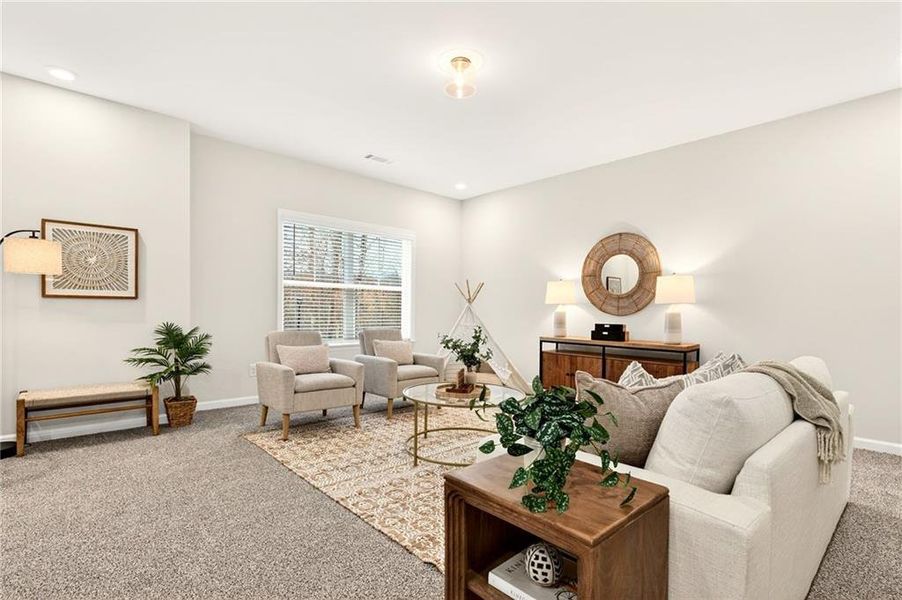 Furnished interior view inside a new home in River Rock, Ball Ground (Image 42).