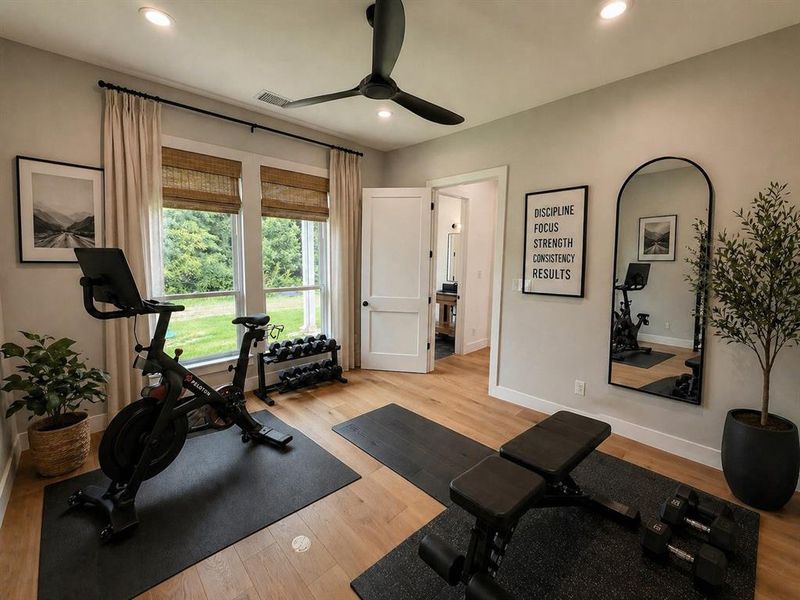 Furnished interior view inside a new home in , Midlothian (Image 5).