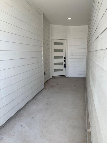 Exterior details and patio area of a home in , Houston (Image 2). Exterior details and patio area of a home in , Houston (Image 2).