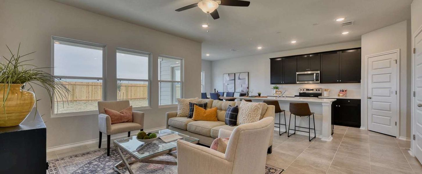 Representative furnished interior of a home built from the Carter by Ashton Woods in Nopal Valley, San Antonio (Image 7).