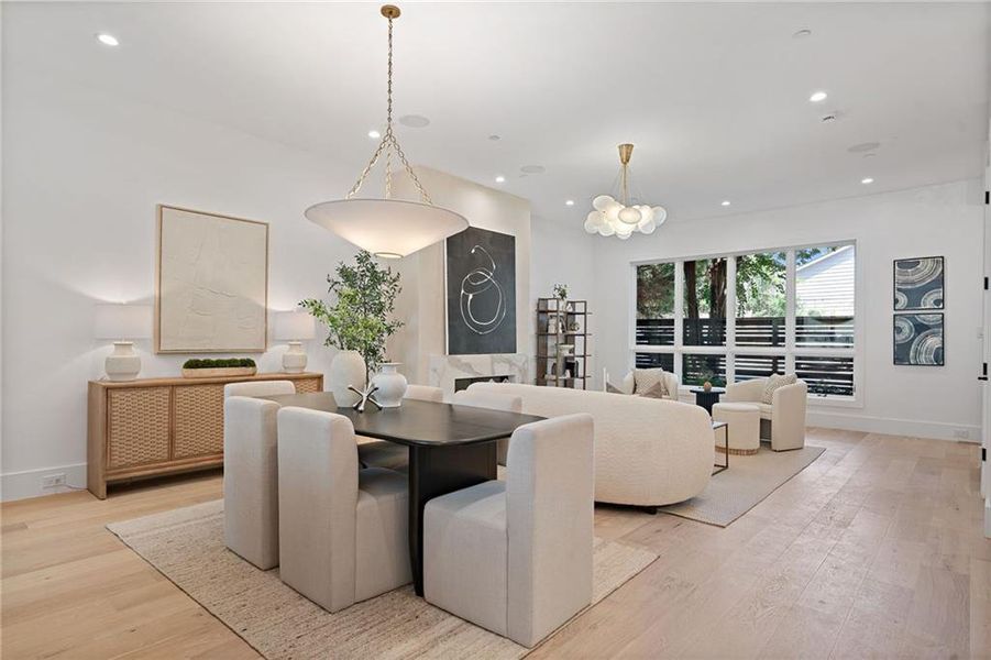 Furnished interior view inside a new home in , Atlanta (Image 38).