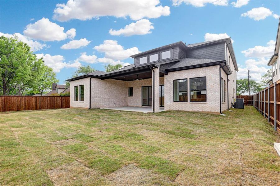 Exterior details and patio area of a home in , Keller (Image 26).