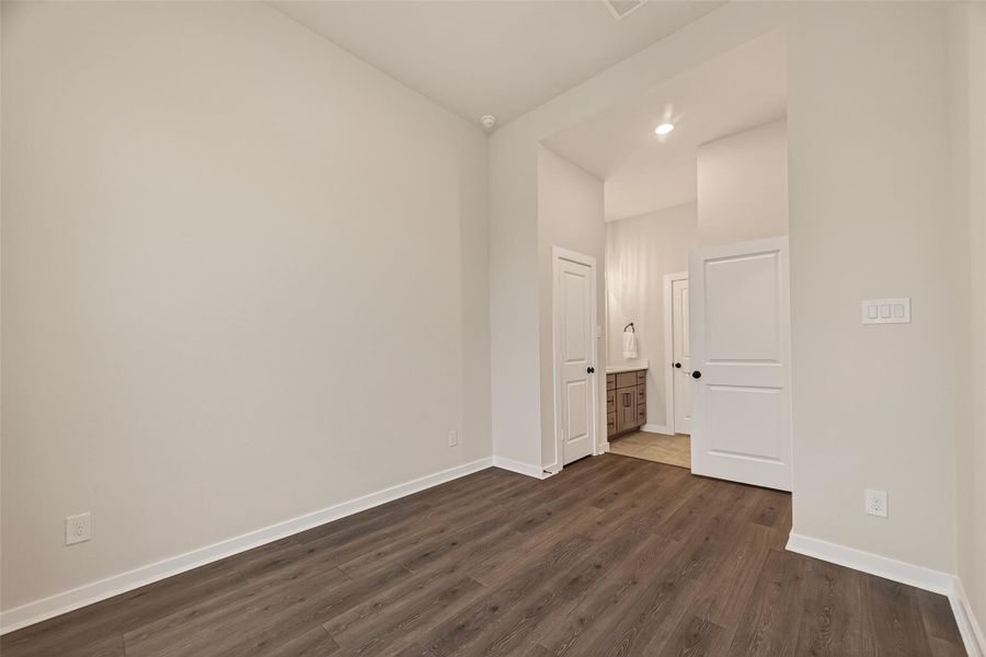 Front Bedroom looking towards a Jack-n-Jill bath.