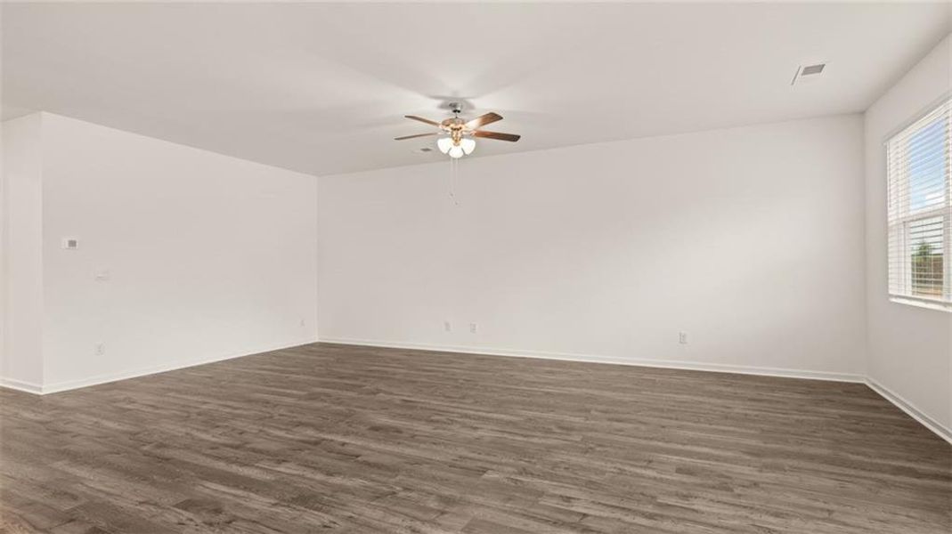 Spacious, unfurnished interior of a new home in Fox Crossing, Griffin (Image 33). Spacious, unfurnished interior of a new home in Fox Crossing, Griffin (Image 33).
