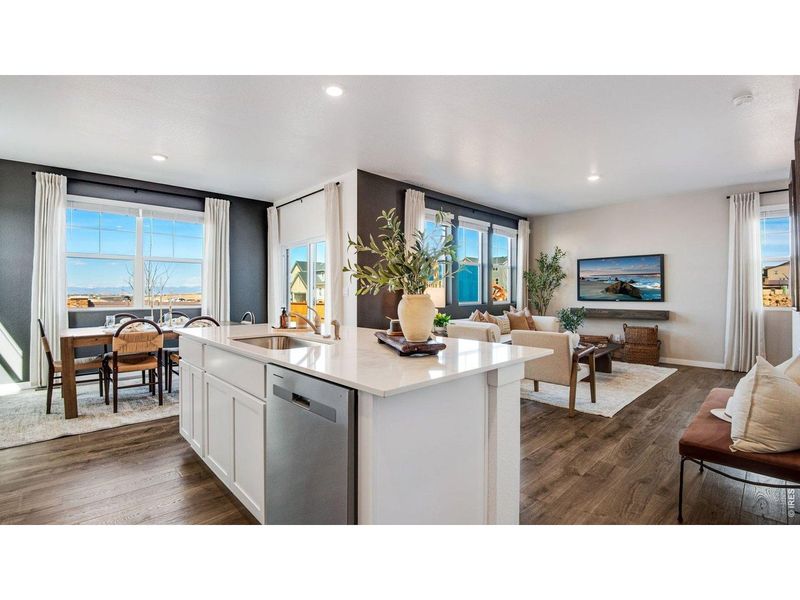 Furnished interior view inside a new home in Prairie Song, Windsor (Image 6).