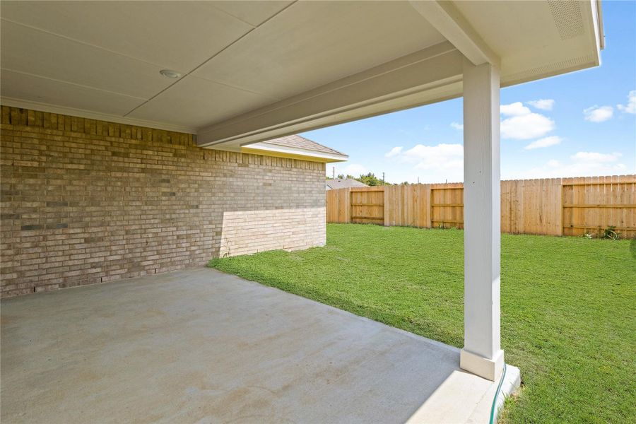 Exterior details and patio area of a home in River Ranch Trails, Dayton (Image 3). Exterior details and patio area of a home in River Ranch Trails, Dayton (Image 3).