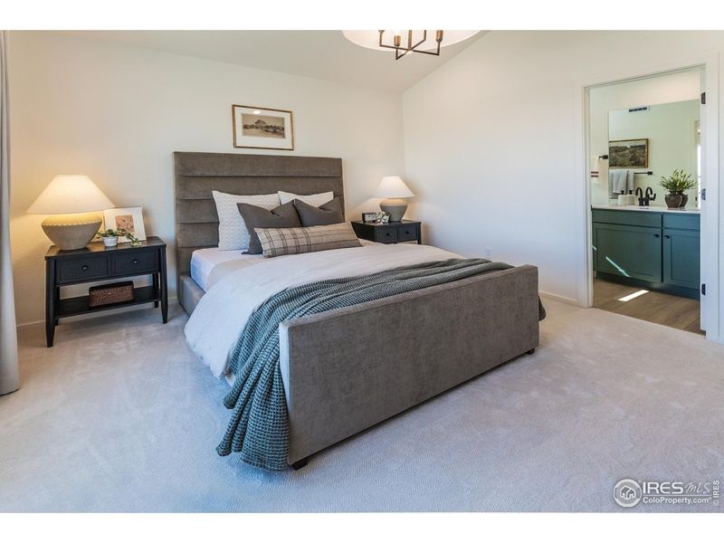 Furnished interior view inside a new home in Prairie Song Story Collection - Single Family Homes, Windsor (Image 25).