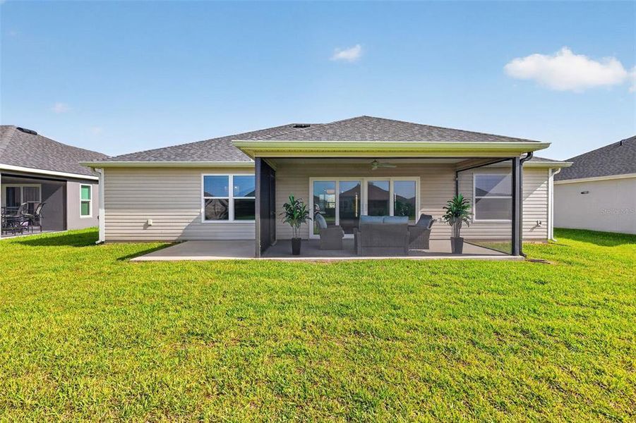 Exterior details and patio area of a home in , The Villages (Image 24). Exterior details and patio area of a home in , The Villages (Image 24).