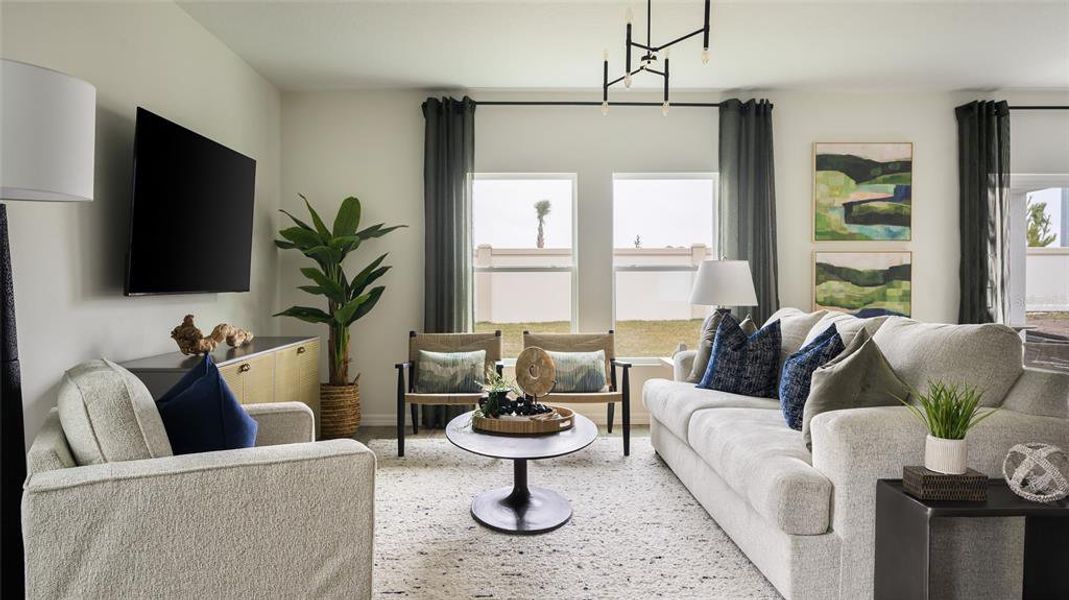 Furnished interior view inside a new home in Pasadena Ridge, Zephyrhills (Image 12).