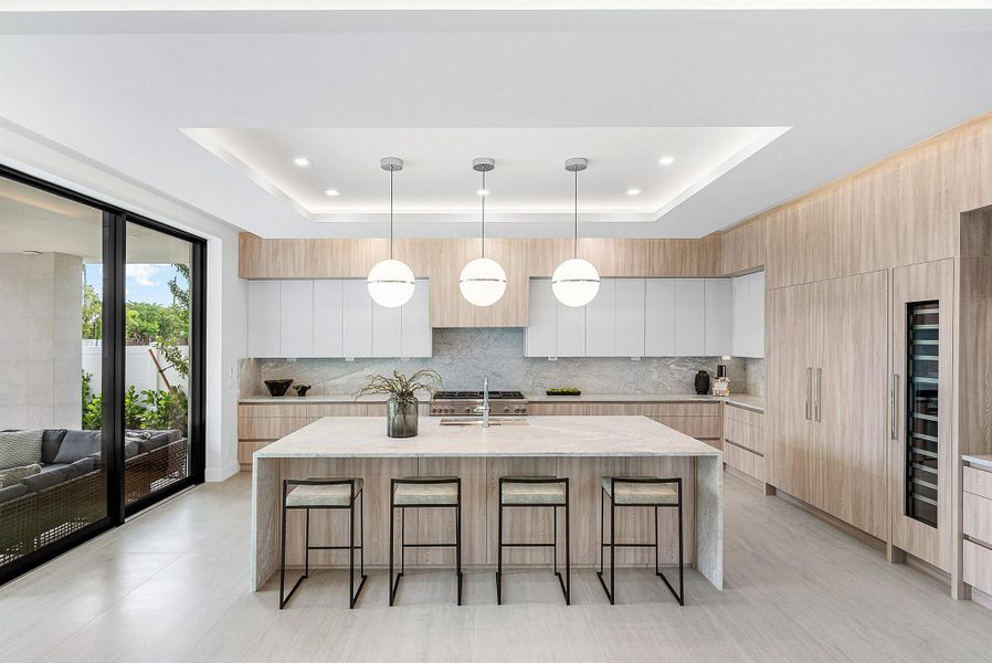 Furnished interior view inside a new home in , Delray Beach (Image 29).