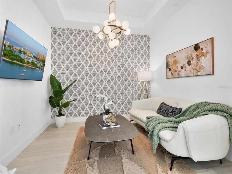 Furnished interior view inside a new home in , Sarasota (Image 17). Furnished interior view inside a new home in , Sarasota (Image 17).