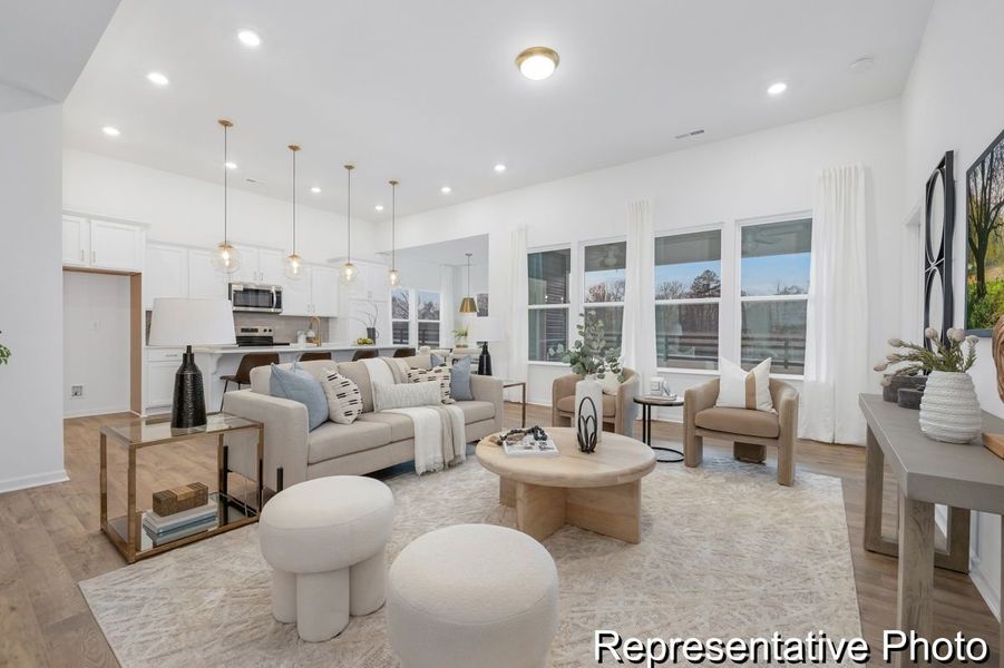 Furnished interior view inside a new home in Tillery Tradition, Mount Gilead (Image 6).