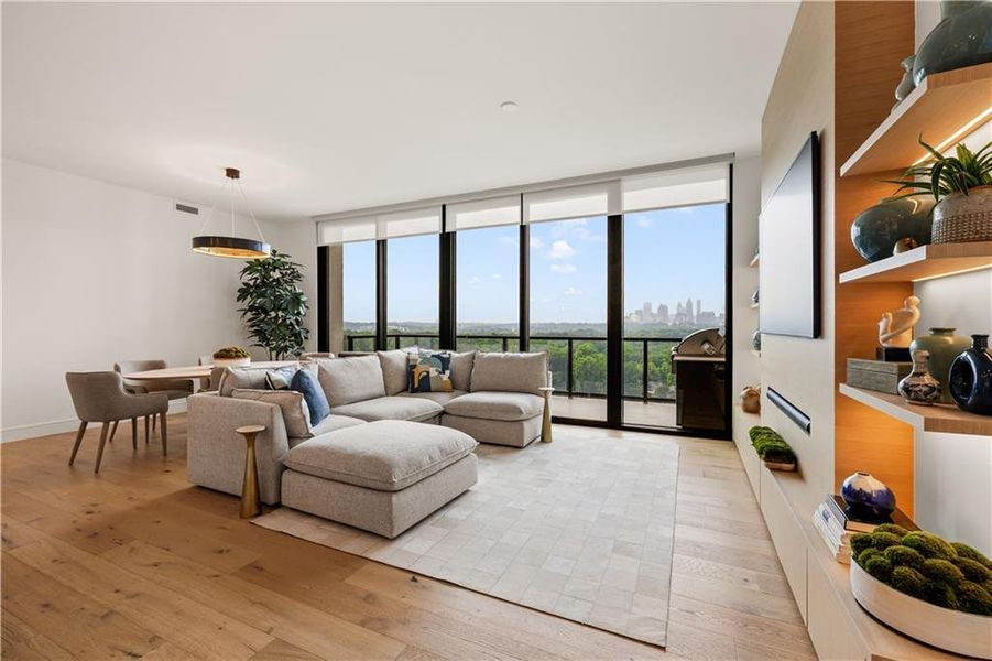 Furnished interior view inside a new home in , Atlanta (Image 11).