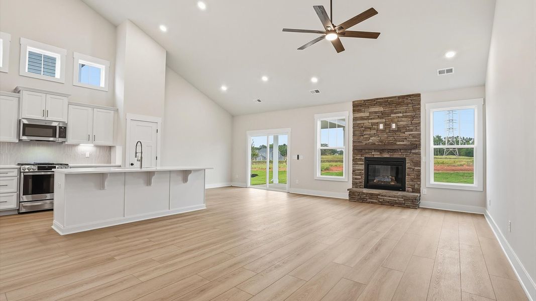 Furnished interior view inside a new home in Fox Hollow, Spartanburg (Image 10). Furnished interior view inside a new home in Fox Hollow, Spartanburg (Image 10).