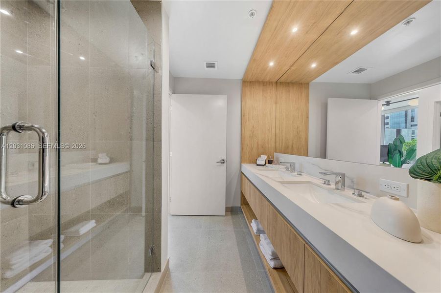 Furnished interior view inside a new home in , Miami (Image 14).