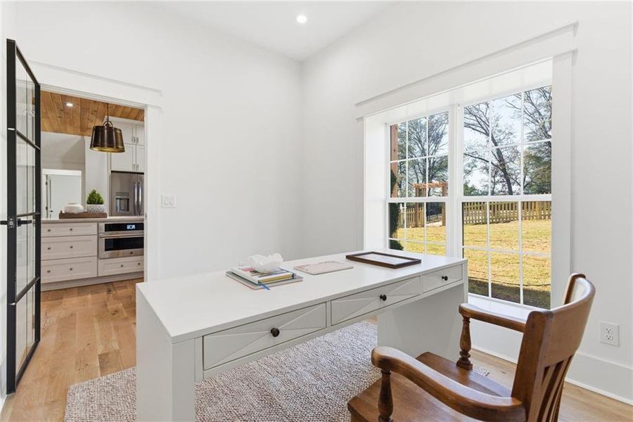 Furnished interior view inside a new home in , Marietta (Image 39).
