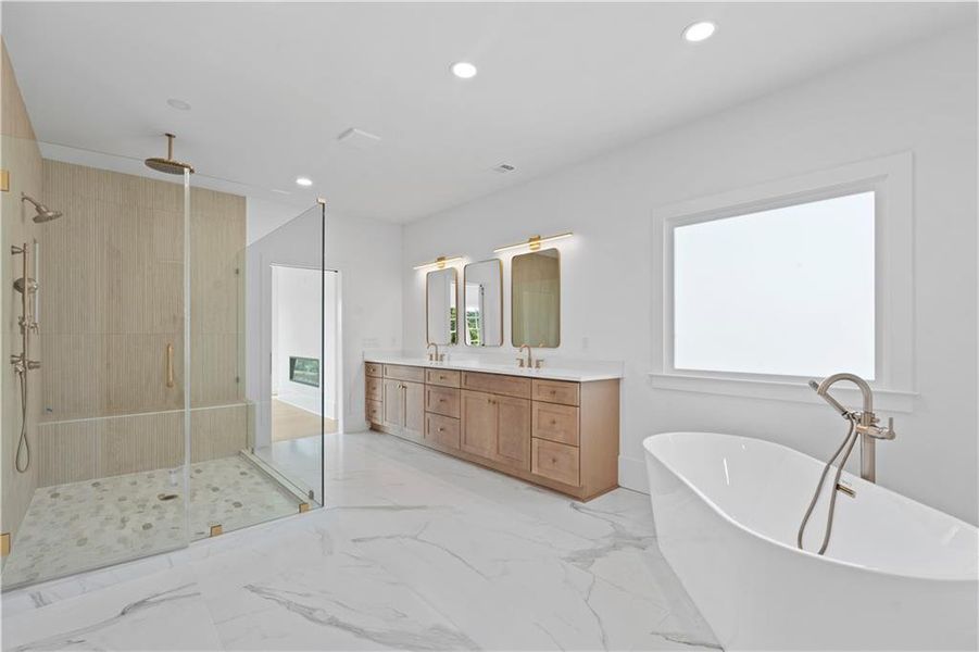 Furnished interior view inside a new home in , Suwanee (Image 3).