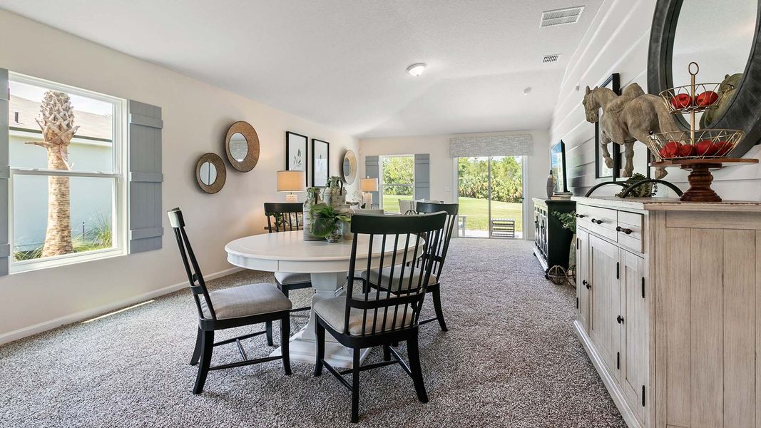 Furnished interior view inside a new home in Grand Reserve, Bunnell (Image 11). Furnished interior view inside a new home in Grand Reserve, Bunnell (Image 11).