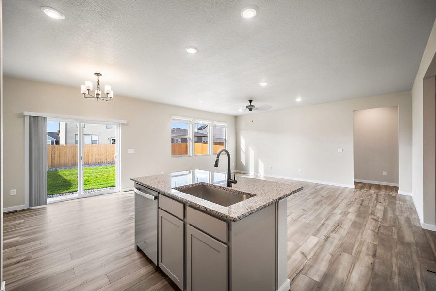 Furnished interior view inside a new home in The Glen, Colorado Springs (Image 9). Furnished interior view inside a new home in The Glen, Colorado Springs (Image 9).