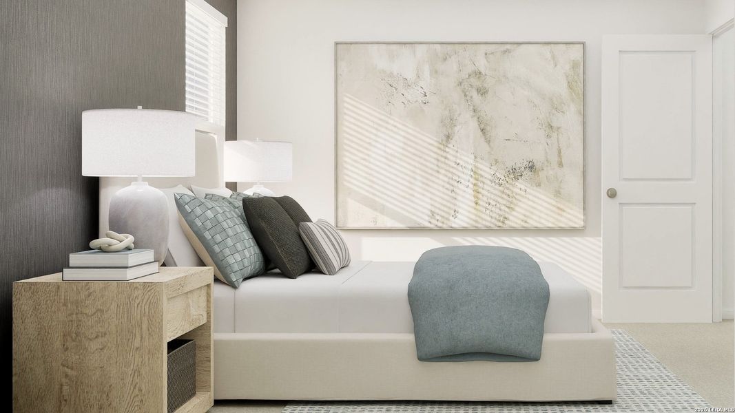 Furnished interior view inside a new home in Blossom Ranch, San Antonio (Image 39).