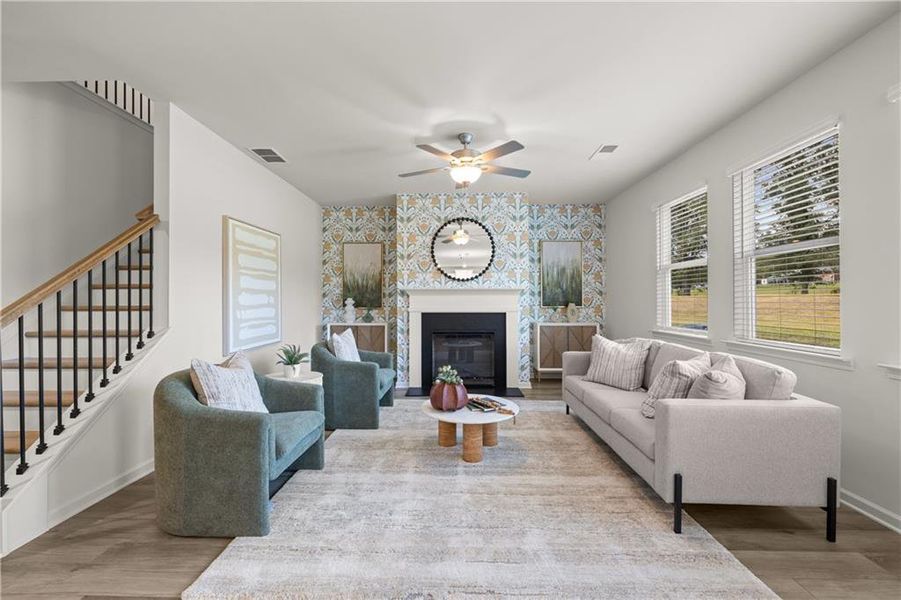 Furnished interior view inside a new home in Kingsmere Estates, Loganville (Image 7).