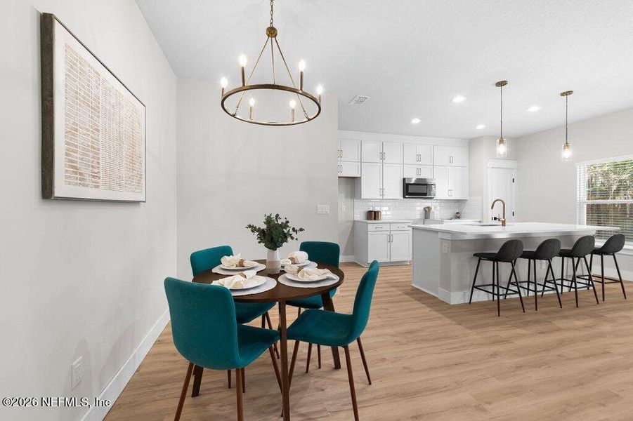 Furnished interior view inside a new home in , Jacksonville (Image 25).